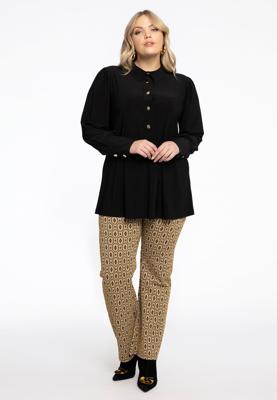 Yoek Trousers bootleg DIAMONDS | Licht Bruin | Maat 50/52