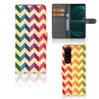 Sony Xperia 5III Telefoon Hoesje Zigzag Multi Color - thumbnail