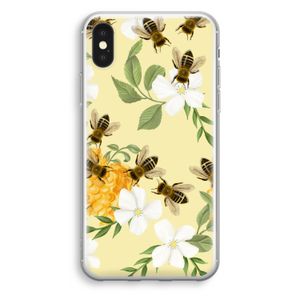 No flowers without bees: iPhone X Transparant Hoesje