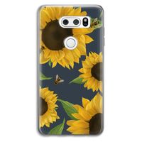 Sunflower and bees: LG V30 Transparant Hoesje