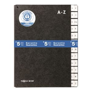 PAGNA Lessenaarordner 24241-04 Pultordner Classic Hardkarton Zwart DIN A4 Aantal vakken: 24 A-Z