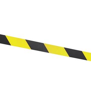 Afzetlint geel/zwart - 100 meter - 75 mm - markeerlint - Signalerings linten - Plastic