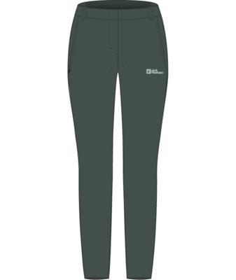 Jack wolfskin Hikeout Wandelbroek Dames Slate Green 36 R