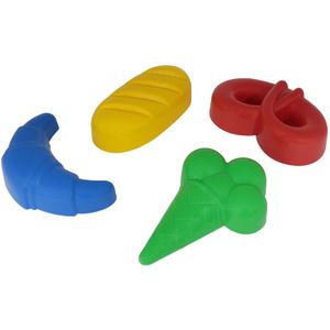 zandvormenset voedsel, 4 stuks
