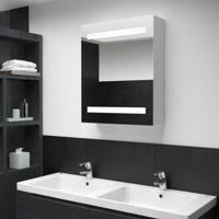Badkamerkast met spiegel en LED 50x13,5x60 cm Badkamerkast met spiegel en LED 50x13,5x60 cm