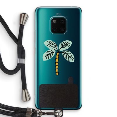 Palmboom: Huawei Mate 20 Pro Transparant Hoesje met koord