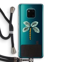 Palmboom: Huawei Mate 20 Pro Transparant Hoesje met koord