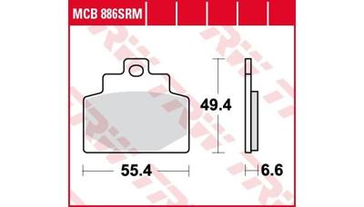 TRW -lucas remblokken "mcb 886"