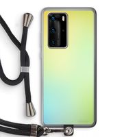 Minty mist pastel: Huawei P40 Pro Transparant Hoesje met koord