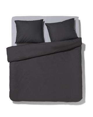 HEMA Dekbedovertrek 240x200/220cm zacht katoen donkergrijs (donkergrijs)