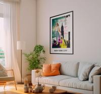 New-Yorkse universiteit poster woonkamer