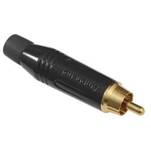 Amphenol ACPR-BLK Cinch-connector Stekker, recht Aantal polen: 2 Mono Zwart 1 stuk(s)