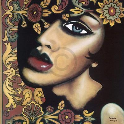 Kunstdruk Sandra Knuyt - Marron 70x70cm