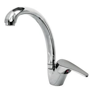 Keukenkraan Tres ECO | Opbouw | 360° Draaibaar | Mengkraan | 1-hendel | Rond | Chroom