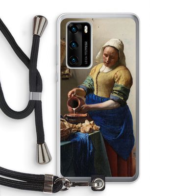 The Milkmaid: Huawei P40 Transparant Hoesje met koord