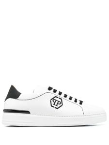 Philipp Plein baskets en cuir - Noir