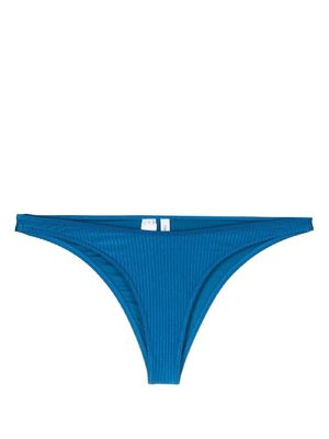 Calvin Klein bas de bikini à détails nervurés - Bleu