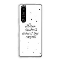 Confetti: Sony Xperia 1 III Transparant Hoesje