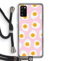 Dancing eggs: Samsung Galaxy A41 Transparant Hoesje met koord Dancing eggs: Samsung Galaxy A41 Transparant Hoesje met koord