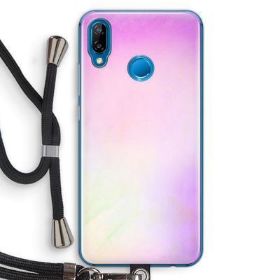 Flow mist pastel: Huawei P20 Lite Transparant Hoesje met koord