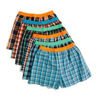 MG-1 MG-1 Wijde Boxershorts Heren 6-Pack Multipack NEON Geblokt