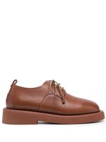 Marsèll lace-up leather oxford shoes - Marron