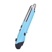 PR-08 6-toetsen Smart draadloze optische muis met Stylus pen & Laser functie (blauw)