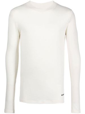 Jil Sander t-shirt à logo imprimé - Tons neutres