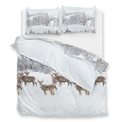 Dekbedovertrek Katoen - (x cm) - Wit Flanel - Dessin: Dieren - Zo!Home - Dekbed-Discounter.nl