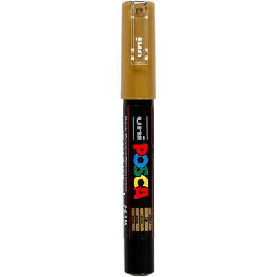 Uni-Posca Posca marker, afm pc-1m, lijndikte 0,7 mm, extra-fijn, goud, 1 stuk