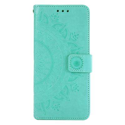 Shop4 - Oppo Find X5 Hoesje - Wallet Case Mandala Patroon Mint Groen