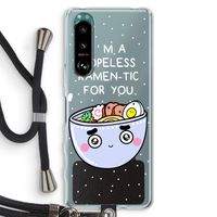 I'm A Hopeless Ramen-Tic For You: Sony Xperia 5 III Transparant Hoesje met koord