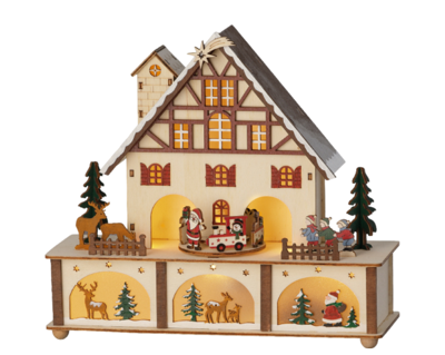 LED scenery l10b27h24.3 cm kleur/warm wit - Lumineo