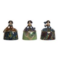 Decoratieve figuren Home ESPRIT Multicolour Romantiek 21,5 x 15,5 x 25,5 cm (3 Stuks)