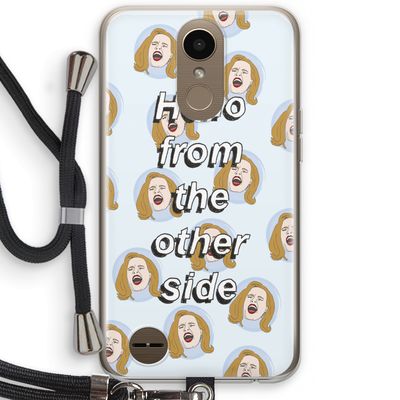 Hello: LG K10 (2017) Transparant Hoesje met koord