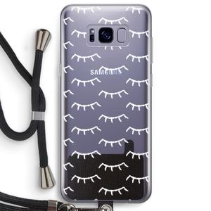 Wimpers: Samsung Galaxy S8 Plus Transparant Hoesje met koord