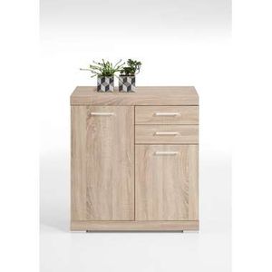 Commode Bristol XL - eikenkleur - 90x80x50 cm - Leen Bakker