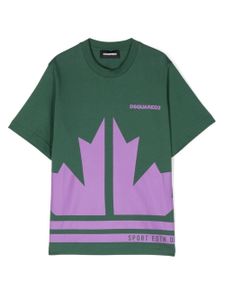 DSQUARED2 KIDS t-shirt en coton à logo imprimé - Vert