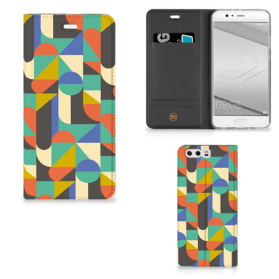 Huawei P10 Plus | Hoesje met Magneet | Funky Retro