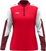 JAKO 8670D Ziptop Dynamic Dames - Rood/Wit/Donkerrood - L (42/44)
