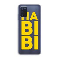 Habibi Blue: Samsung Galaxy A03s Transparant Hoesje