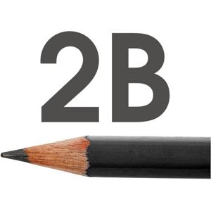 12x 2B potloden voor professioneel gebruik - Tekenpotloden