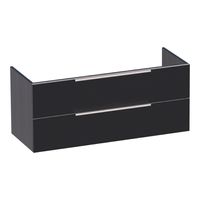 Sanituba EVO onderkast voor dubbele wastafel 120cm black wood