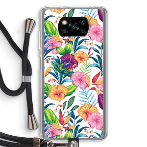 Tropisch 2: Xiaomi Poco X3 NFC Transparant Hoesje met koord