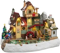 Lemax the rocky river grist mill bewegend kersthuisje Harvest Crossing 2025