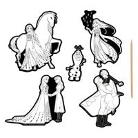 Creative Craft Group Scratch art stickers - frozen, 6dlg.