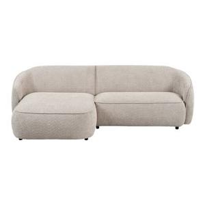 by fonQ Chubby Hoekbank met Chaise Longue Links - Bouclé Greige