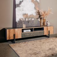 Tower Living TV-meubel 'Ora' Gerecycled Teak, 222 cm Tower Living TV-meubel 'Ora' Gerecycled Teak, 222 cm