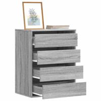 Ladekast 60x41x76 cm bewerkt hout grijs sonoma eikenkleurig