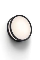 Buitenlamp Rola plafondlamp zwart rond led lamp warm wit 3000k - thumbnail